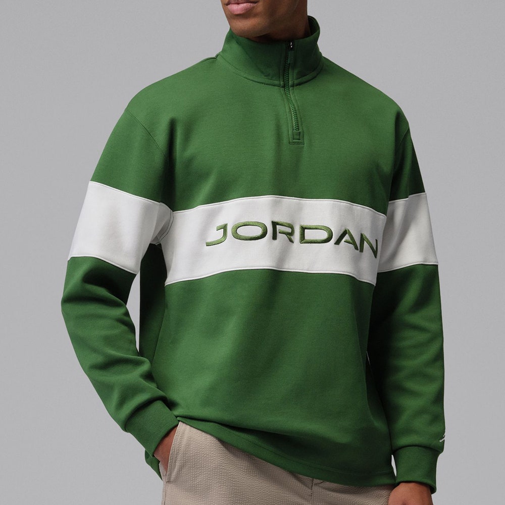 Jordan Golf Pullover - DF Colour Block HZ - Forest Green SU26