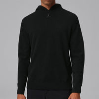 Jordan Golf Pullover - Signature Cashmere Hoodie - Black SP26