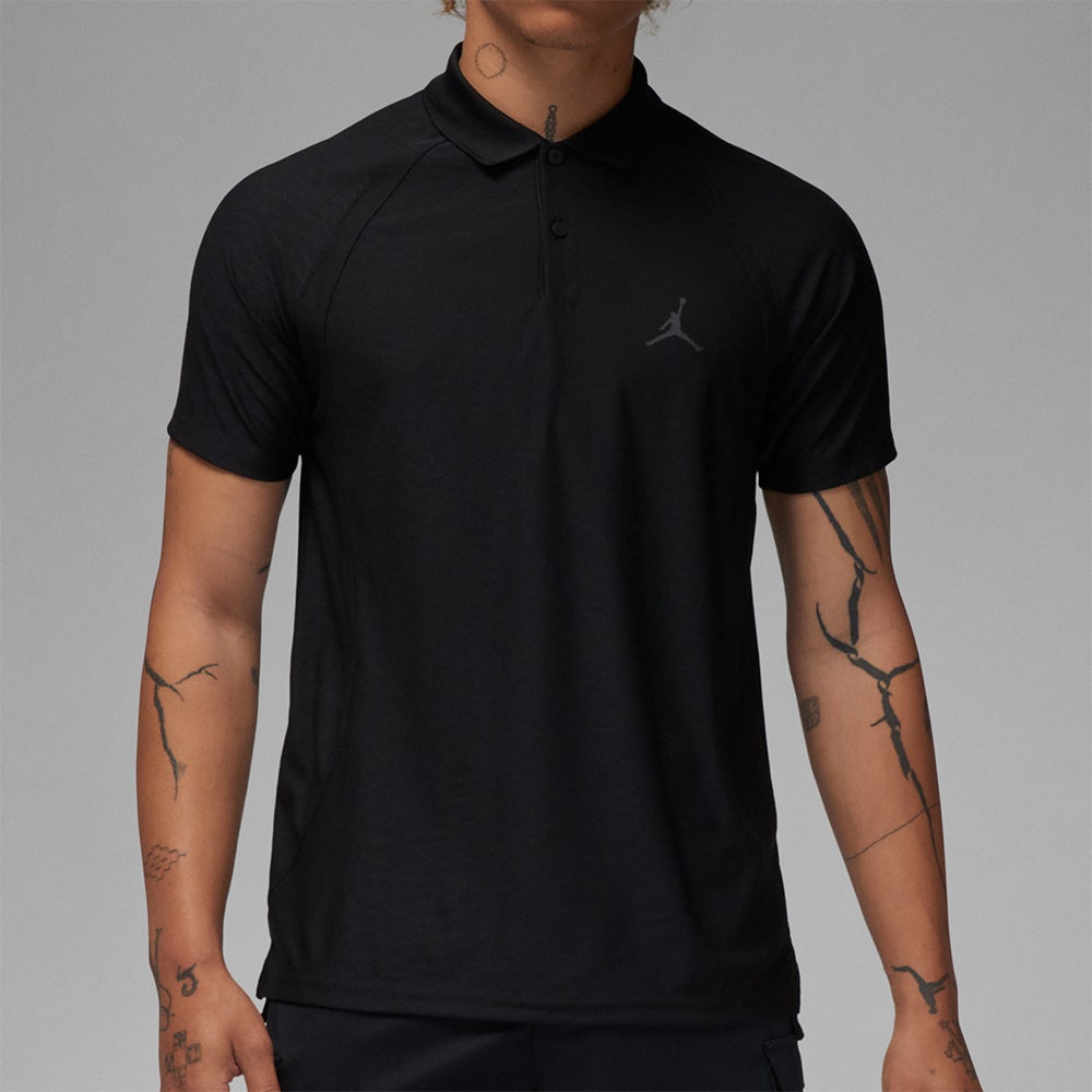 Jordan Golf Shirt - DF ADV Jacquard Polo - Black SP24