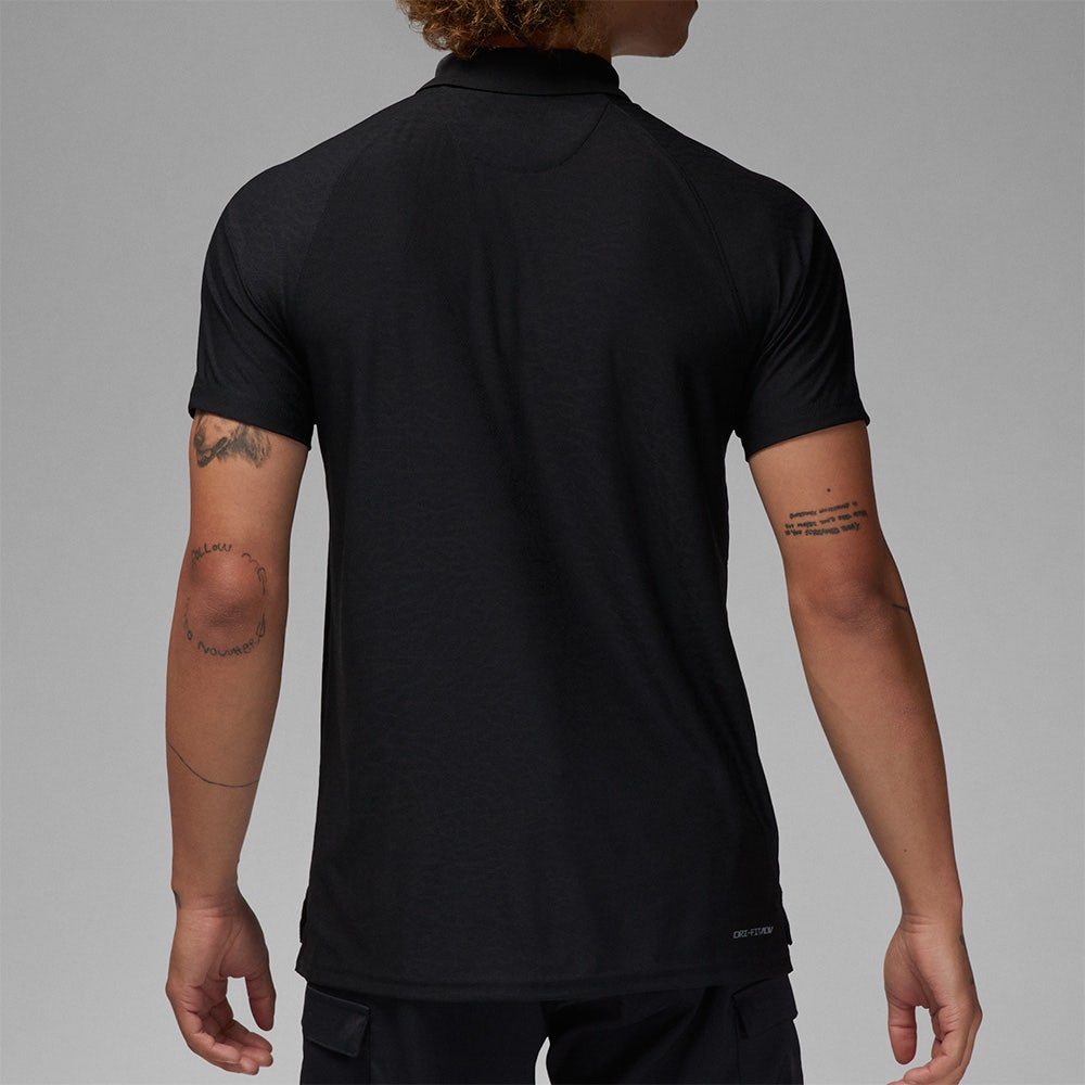 Jordan Golf Shirt - DF ADV Jacquard Polo - Black SP24