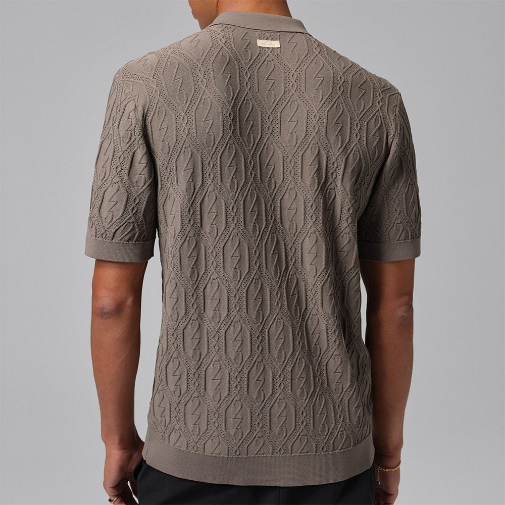 Jordan Golf Shirt - DF Signature Knit Button Down - Olive Grey SP26