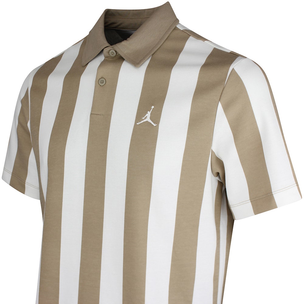 Jordan Golf Shirt - DF Sport Stripe Polo - Khaki SP26