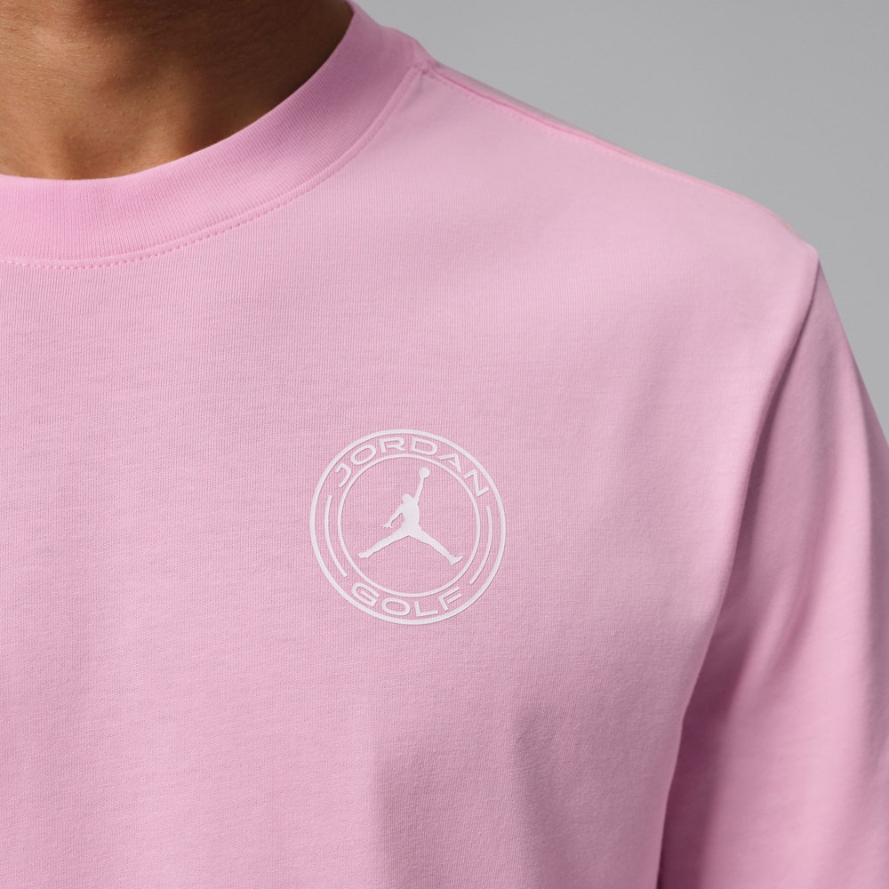 Jordan Golf T-Shirt - DF Crew Neck Tee - Med Soft Pink SU26