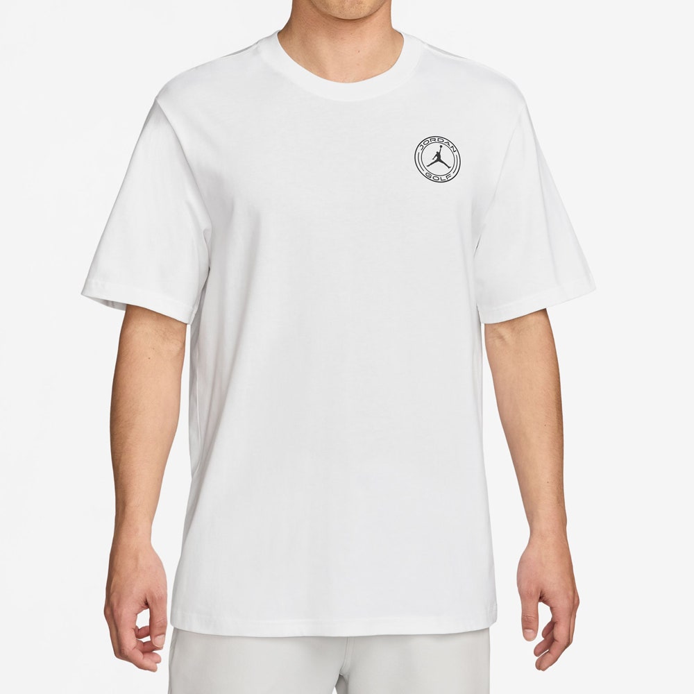 Jordan Golf T-Shirt - DF Crew Neck Tee - White FA25