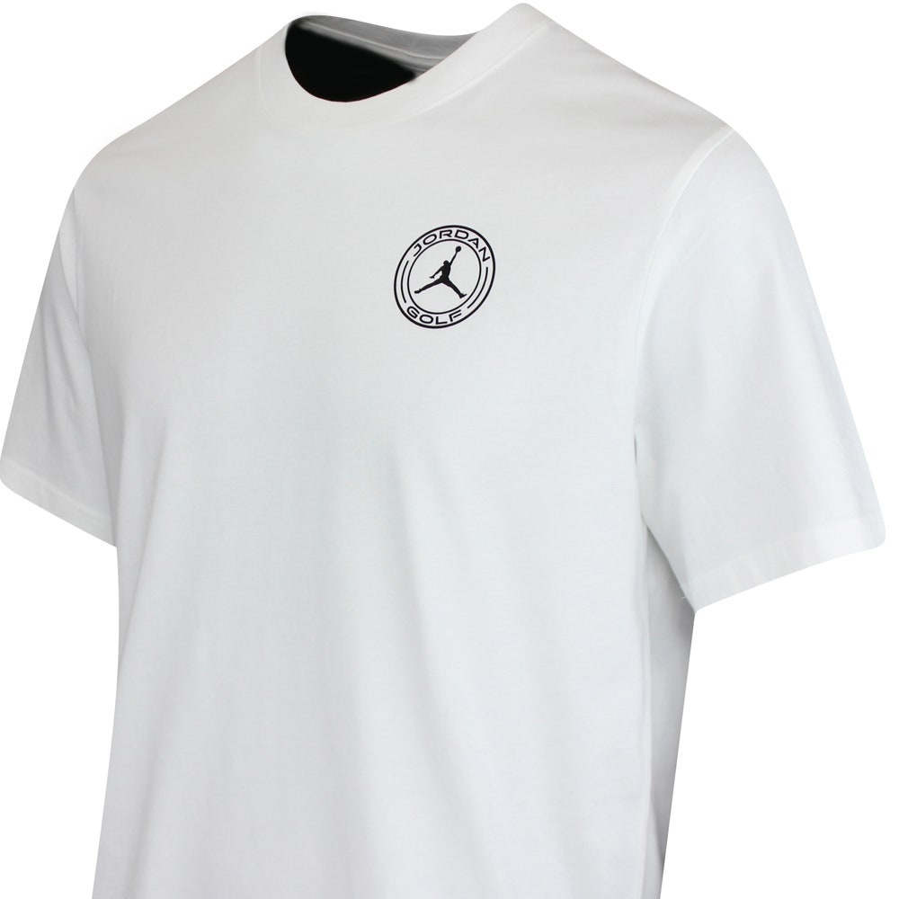 Jordan Golf T-Shirt - DF Crew Neck Tee - White FA25