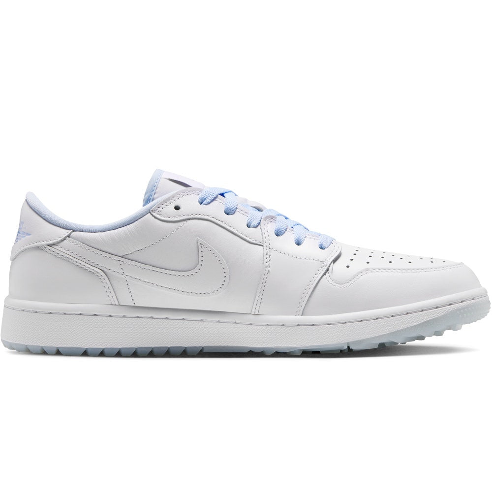 Nike Golf Shoes - Air Jordan 1 Low G - White - Hydrogen Blue HO26