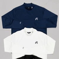 Malbon Golf Base Layer - Evergreen Compression Mock - Navy SS24