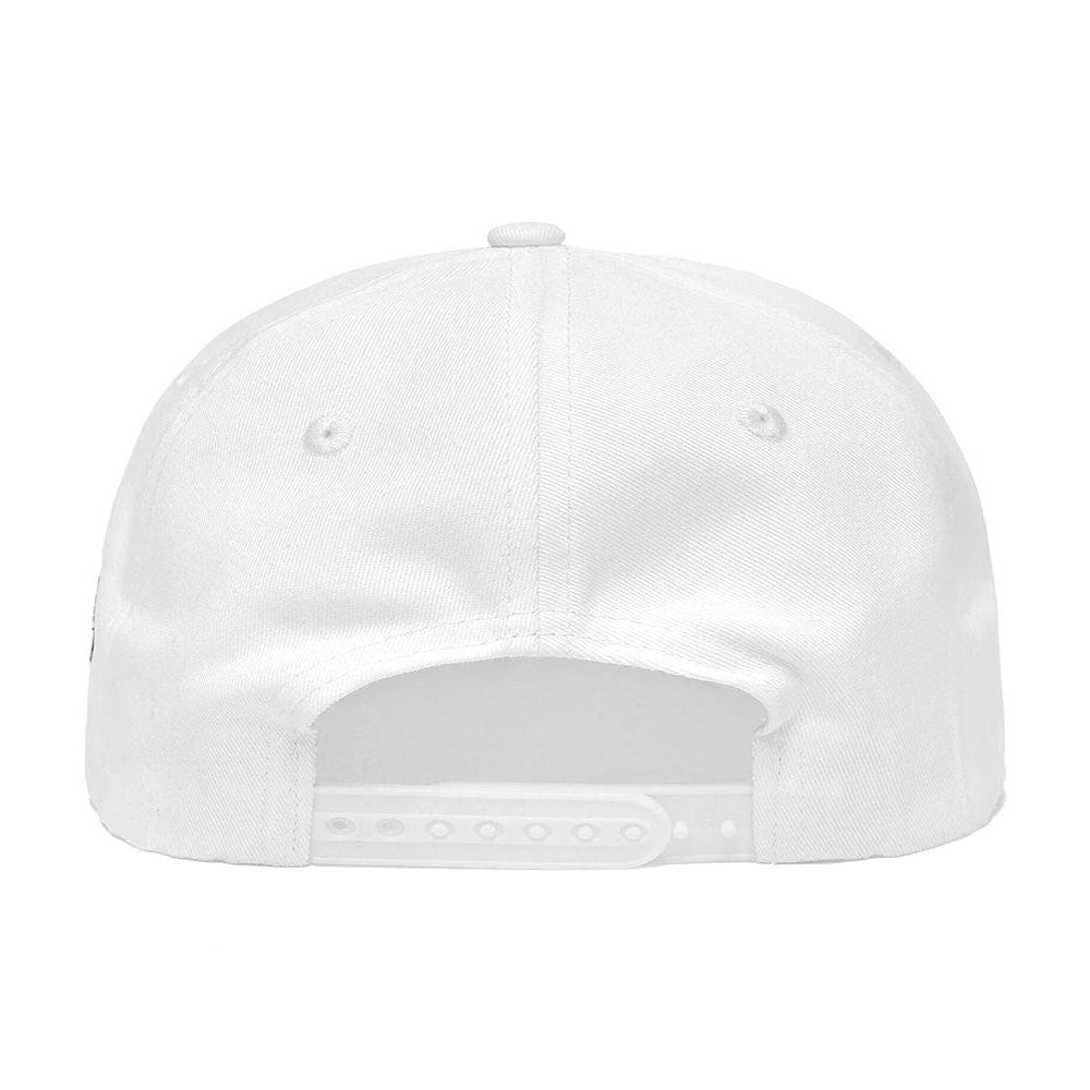 Malbon Golf Cap - Evergreen Script Rope Hat - White SS25