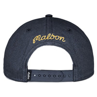 Malbon Golf Cap - M Script Snapback - Blueberry FA26