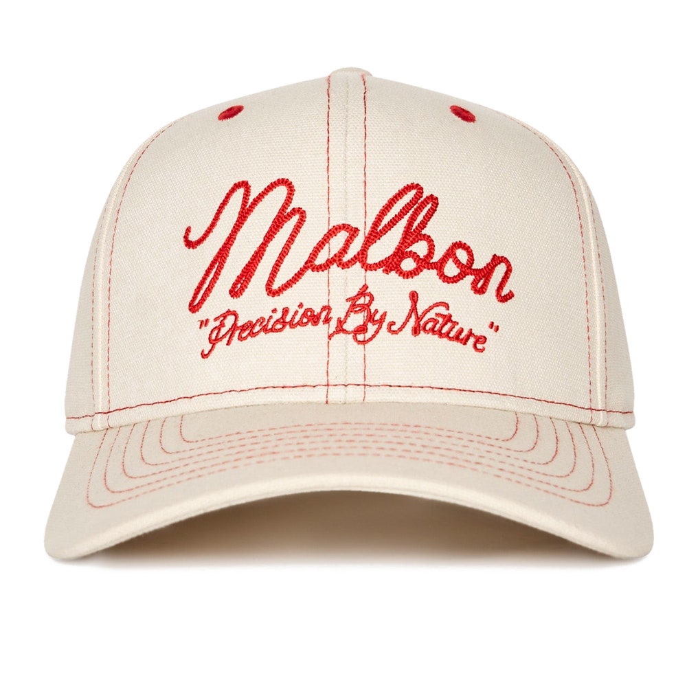 Malbon Golf Cap - Precision Snapback - Ivory FA26