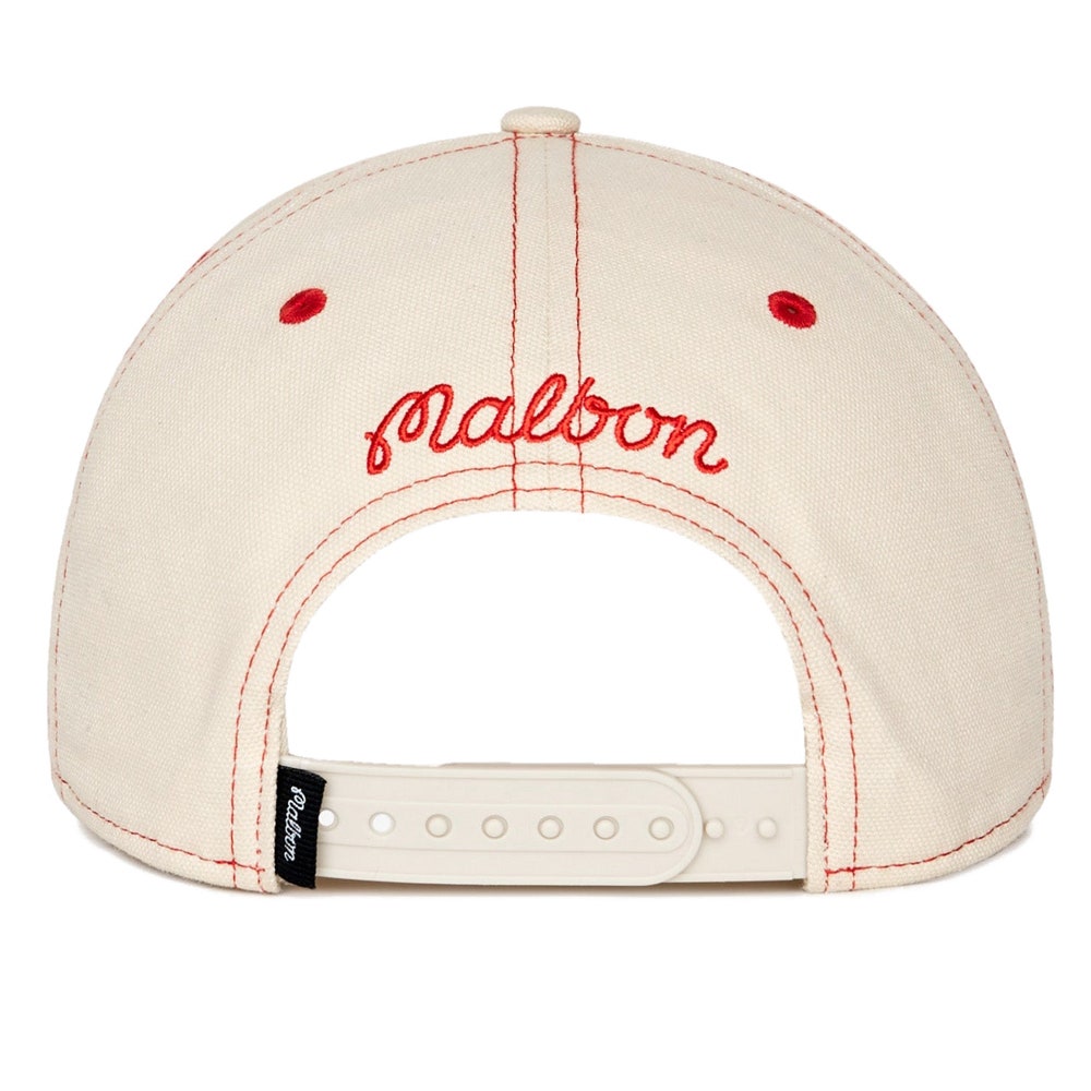 Malbon Golf Cap - Precision Snapback - Ivory FA26
