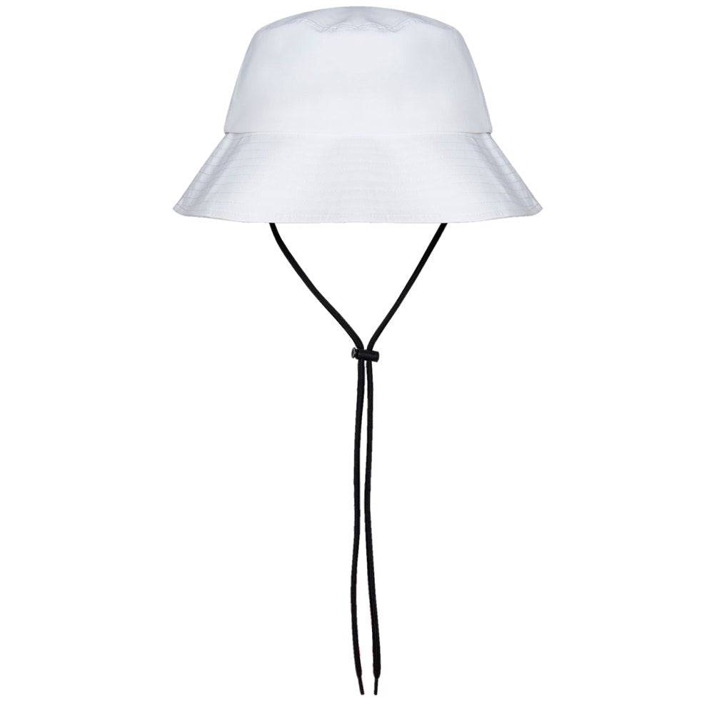 Malbon Golf Hat - Script Logo Bucket - White FA25