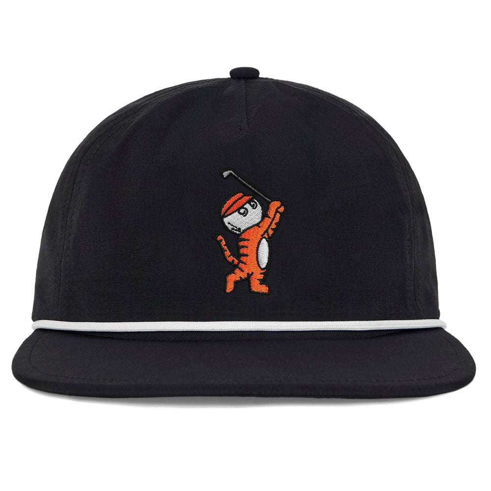 Malbon Golf Hat - Tiger Buckets Rope Hat - Black SS26