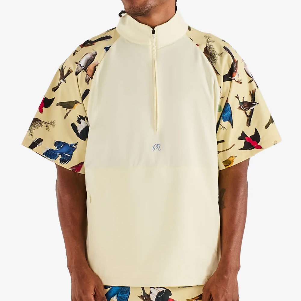 Malbon Golf Jacket - Blue Jay Windshirt - Soft Yellow SS26