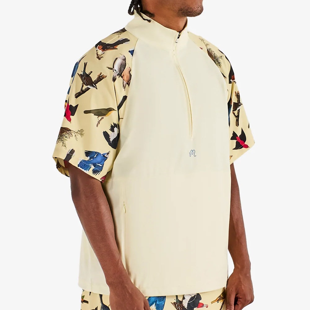 Malbon Golf Jacket - Blue Jay Windshirt - Soft Yellow SS26
