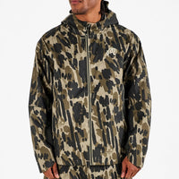 Malbon Golf Jacket - Tour Divot Camo Rain Jkt - Bark Camo SS26