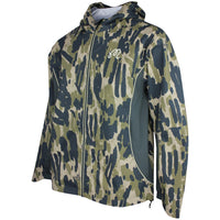Malbon Golf Jacket - Tour Divot Camo Rain Jkt - Bark Camo SS26