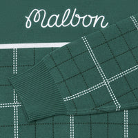 Malbon Golf Jumper - Bennett Plaid Sweater - Hunter Green HO25