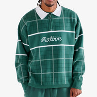 Malbon Golf Jumper - Bennett Plaid Sweater - Hunter Green HO25