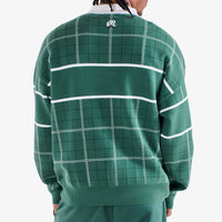 Malbon Golf Jumper - Bennett Plaid Sweater - Hunter Green HO25