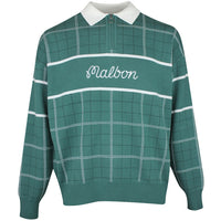 Malbon Golf Jumper - Bennett Plaid Sweater - Hunter Green HO25