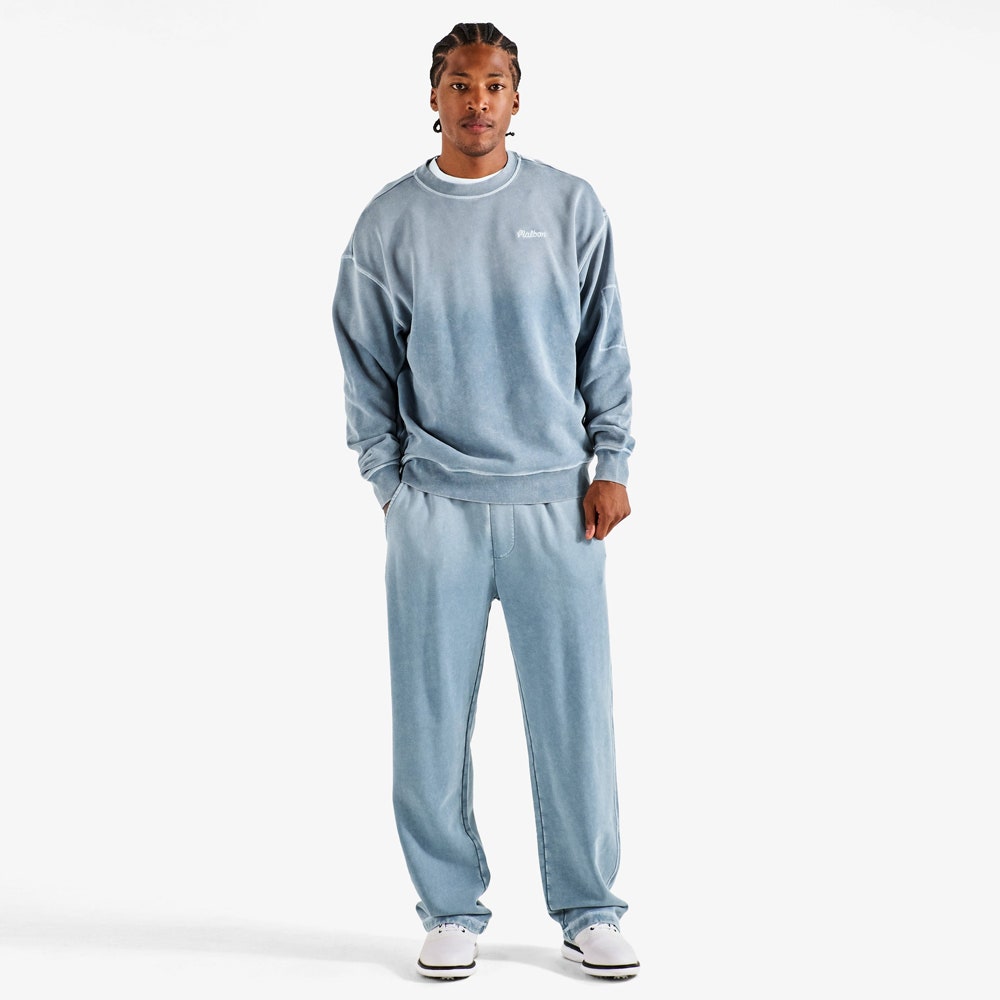 Malbon Golf Jumper - Range Fragment Sweatshirt - Slate FA26