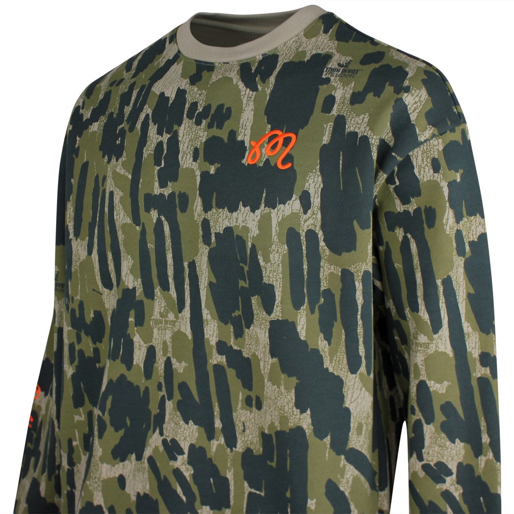Malbon Golf Jumper - Range Tour Divot Camo Sweatshirt - Bark Camo SS26