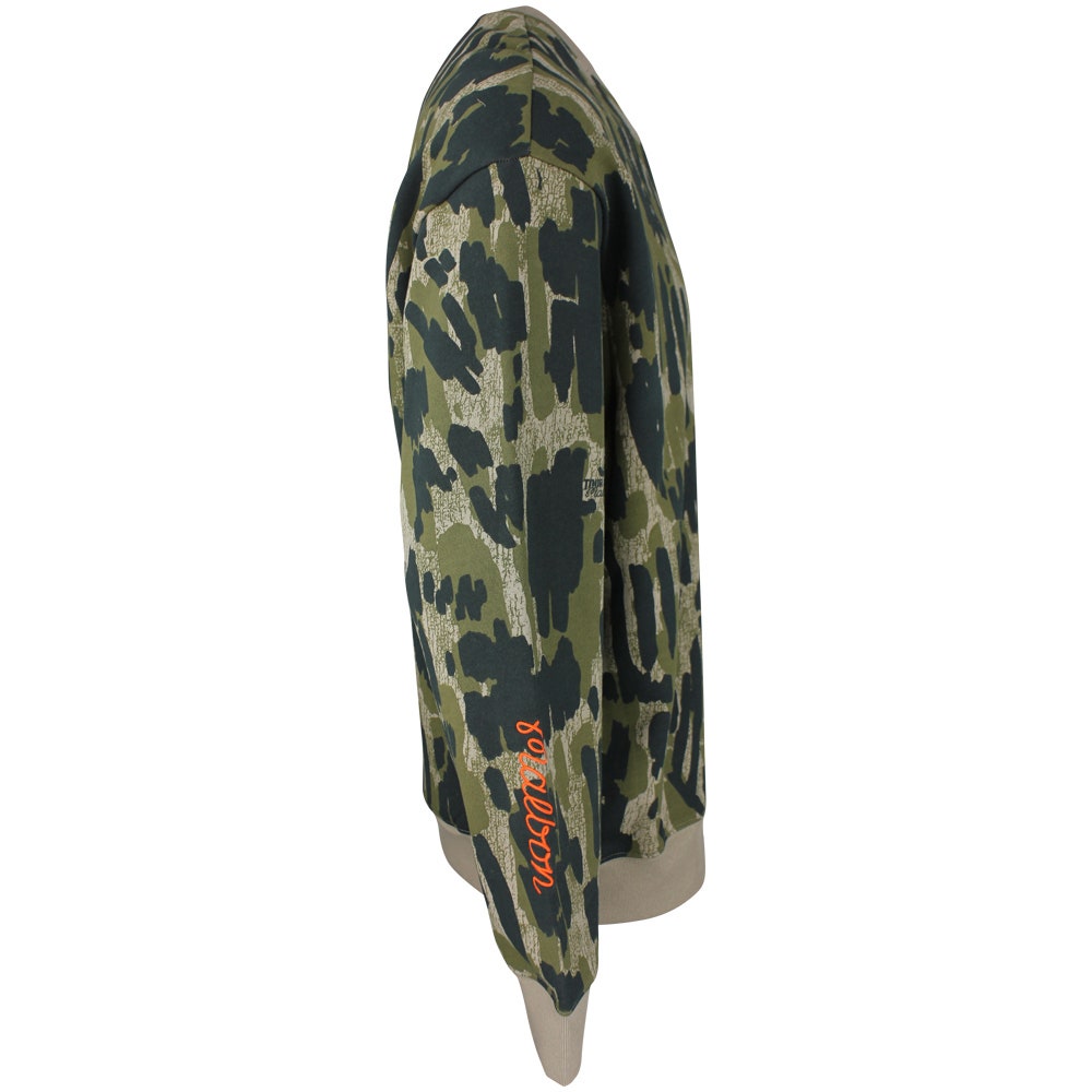 Malbon Golf Jumper - Range Tour Divot Camo Sweatshirt - Bark Camo SS26