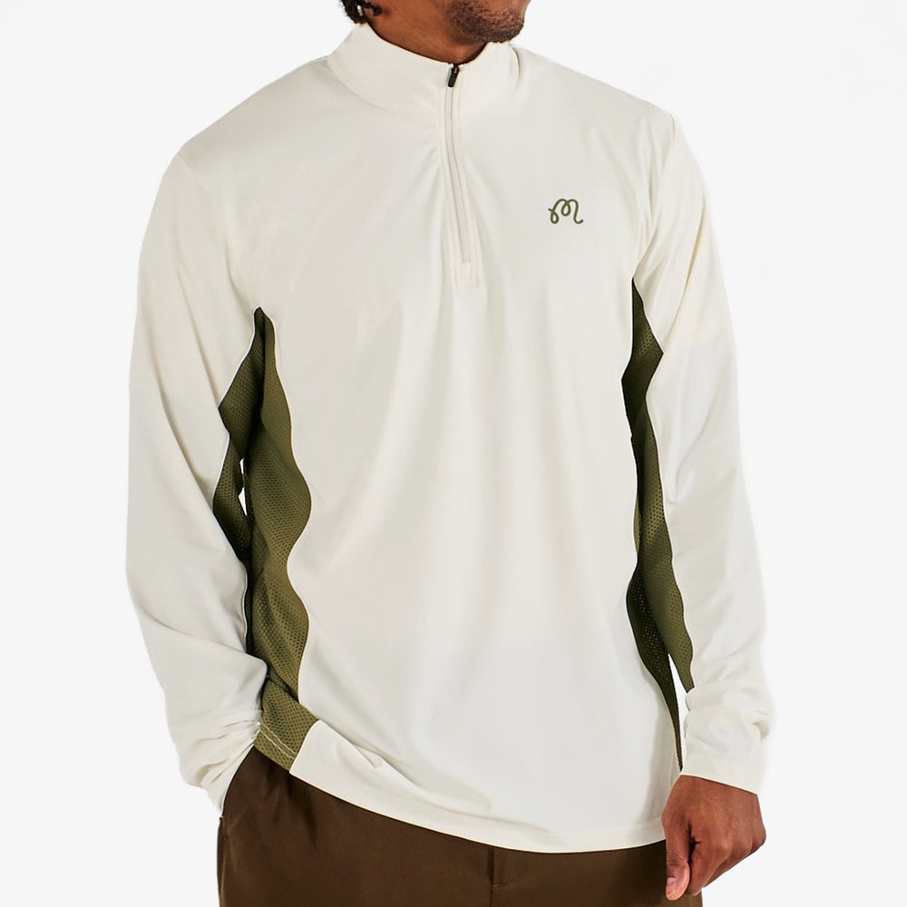 Malbon Golf Jumper - Santiago Mid Layer - Cream - Olivine SS26