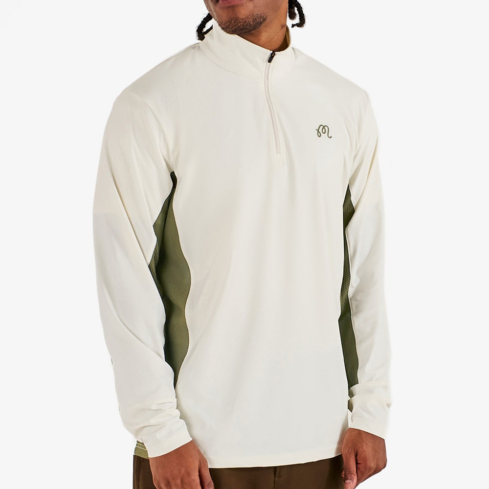 Malbon Golf Jumper - Santiago Mid Layer - Cream - Olivine SS26