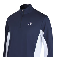 Malbon Golf Jumper - Santiago Mid Layer - Midnight - White SS26