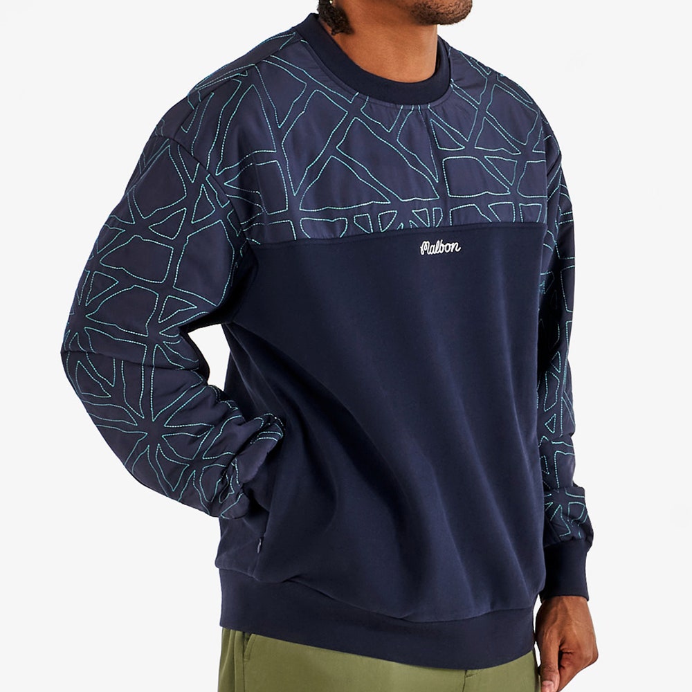 Malbon Golf Jumper - Tierra Crew Neck - Midnight SS26