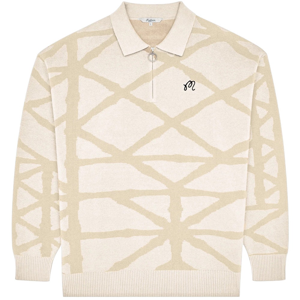 Malbon Golf Jumper - Verdant Sweater - Cream SS26