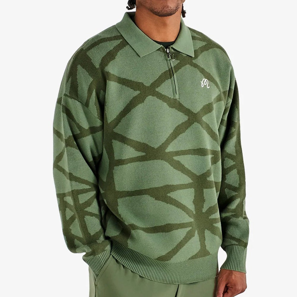 Malbon Golf Jumper - Verdant Sweater - Olivine SS26