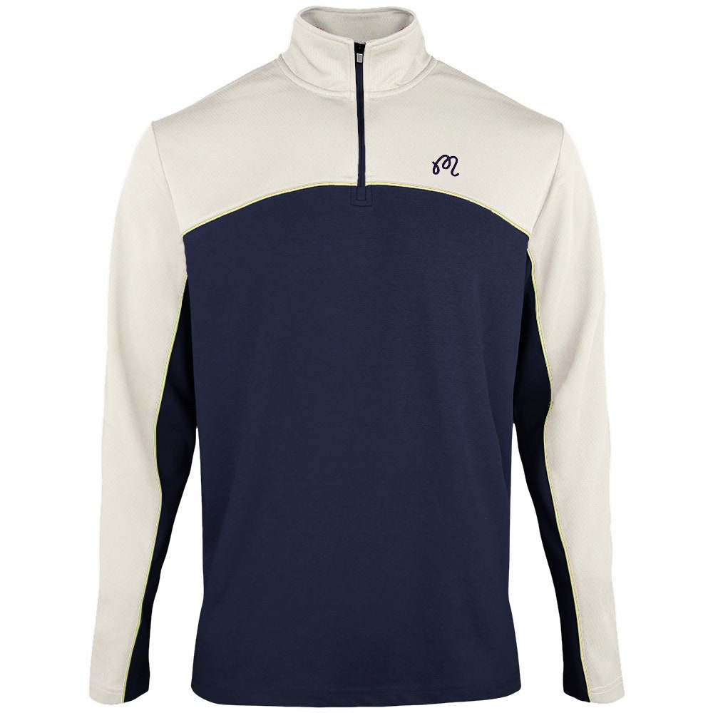 Malbon Golf Pullover - Aurora QZ - Navy FA26