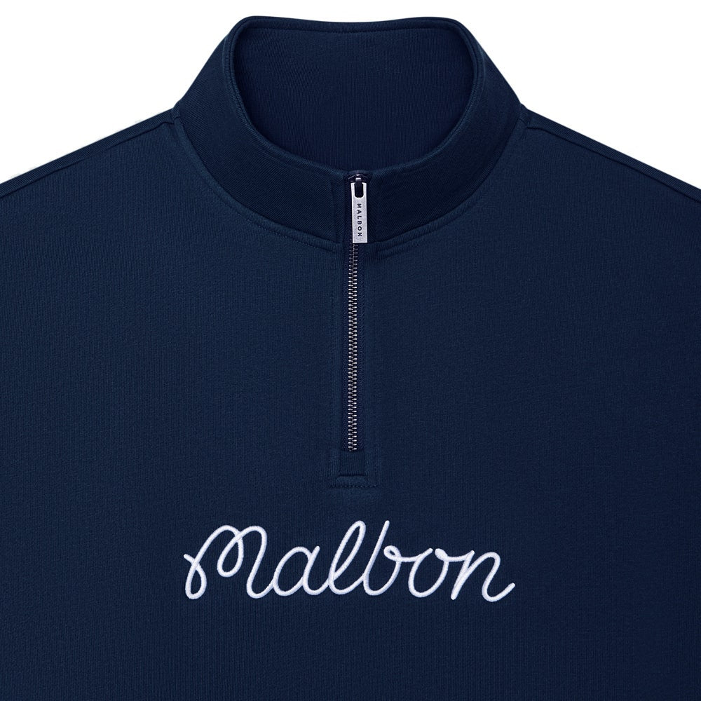 Malbon Golf Pullover - Collegiate Sweatshirt - Navy SS26