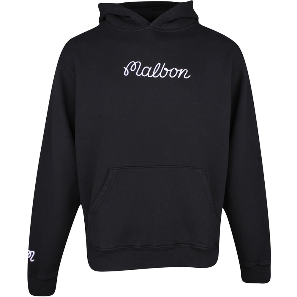 Malbon Golf Pullover - Fesque Hoodie - Black FA25