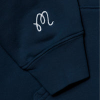 Malbon Golf Pullover - Fesque Hoodie - Navy FA25