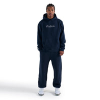 Malbon Golf Pullover - Fesque Hoodie - Navy FA25