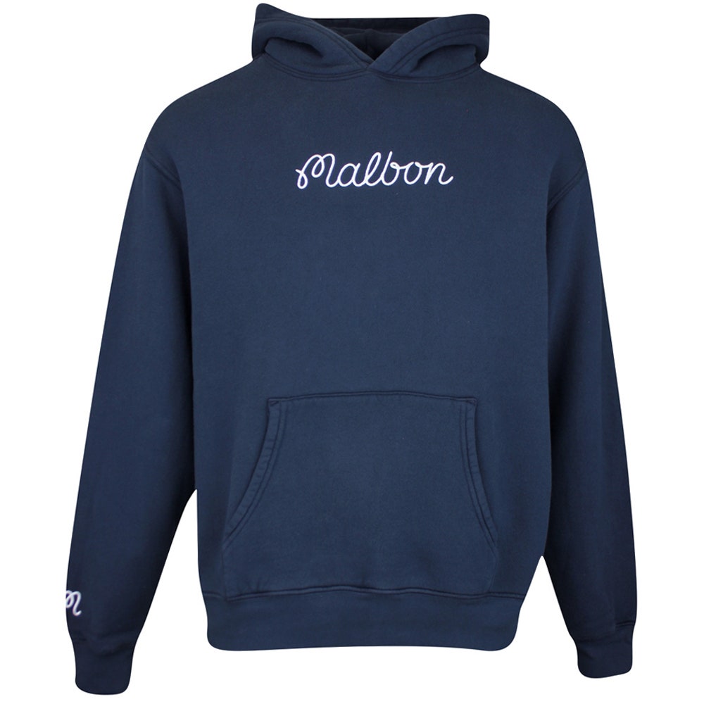Malbon Golf Pullover - Fesque Hoodie - Navy FA25