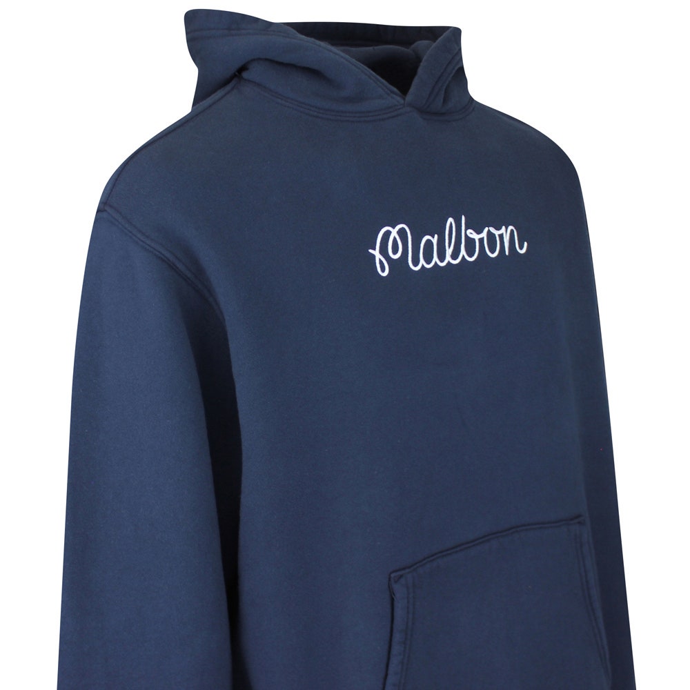 Malbon Golf Pullover - Fesque Hoodie - Navy FA25
