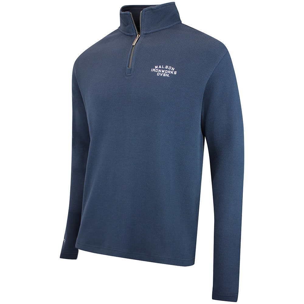 Malbon Golf Pullover - Flyer Ironworks QZ - Blueberry FA26