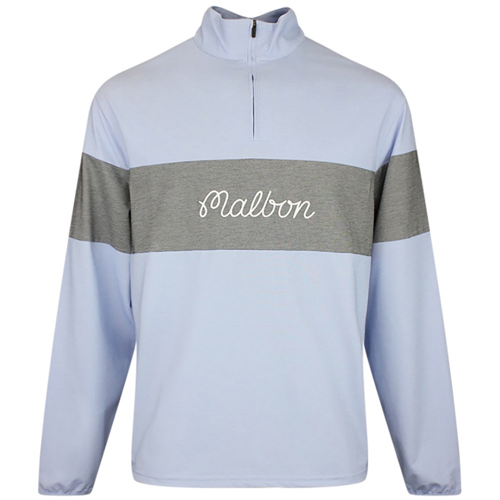 Malbon Golf Pullover - Horizon QZ - Blue Chambray FA26