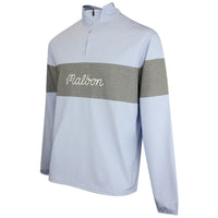 Malbon Golf Pullover - Horizon QZ - Blue Chambray FA26