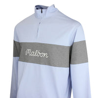 Malbon Golf Pullover - Horizon QZ - Blue Chambray FA26