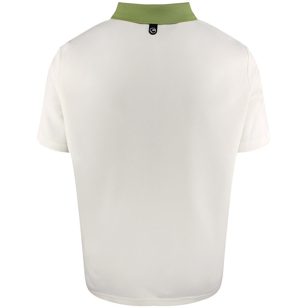 Malbon Golf Shirt - Fairway Hex Polo - Ivory FA26