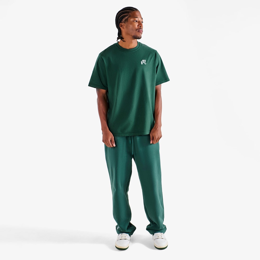 Malbon Golf T-Shirt - Bermuda Brumal Buckets Tee - Hunter Green HO25