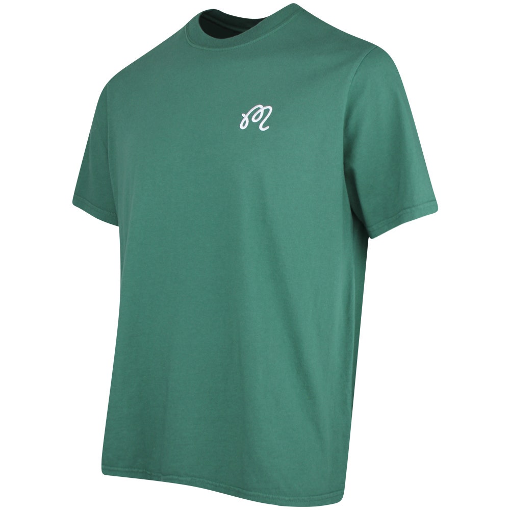 Malbon Golf T-Shirt - Bermuda Brumal Buckets Tee - Hunter Green HO25