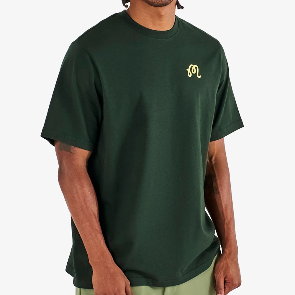 Malbon Golf T-Shirt - Bermuda Origin Tee - Dark Olive SS26