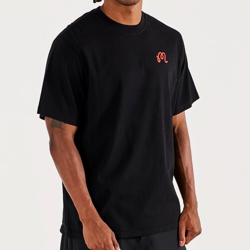 Malbon Golf T-Shirt - Bermuda Rooster Tee - Black SU26